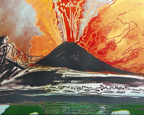 Andy Warhol - Vesuvius rosso / Vesuvius nero